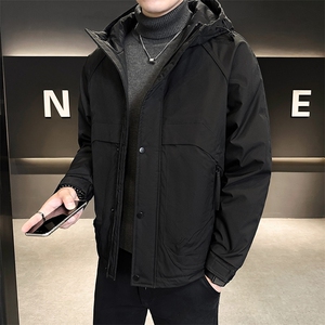 店主风 2025年男士秋冬二棉加棉加厚夹克连帽棉服M1121-P105图片