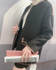 呢料宫廷风外套，其它，米社