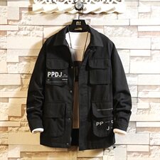 2021春秋季新日系墙纸风大码潮男印花翻领工装夹克外套J965-P85，男装夹克，电商A001