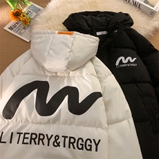 新款棉衣男女棉服连帽冬装棉袄面包服加厚外套3356-P65控98，男装棉衣，星座207