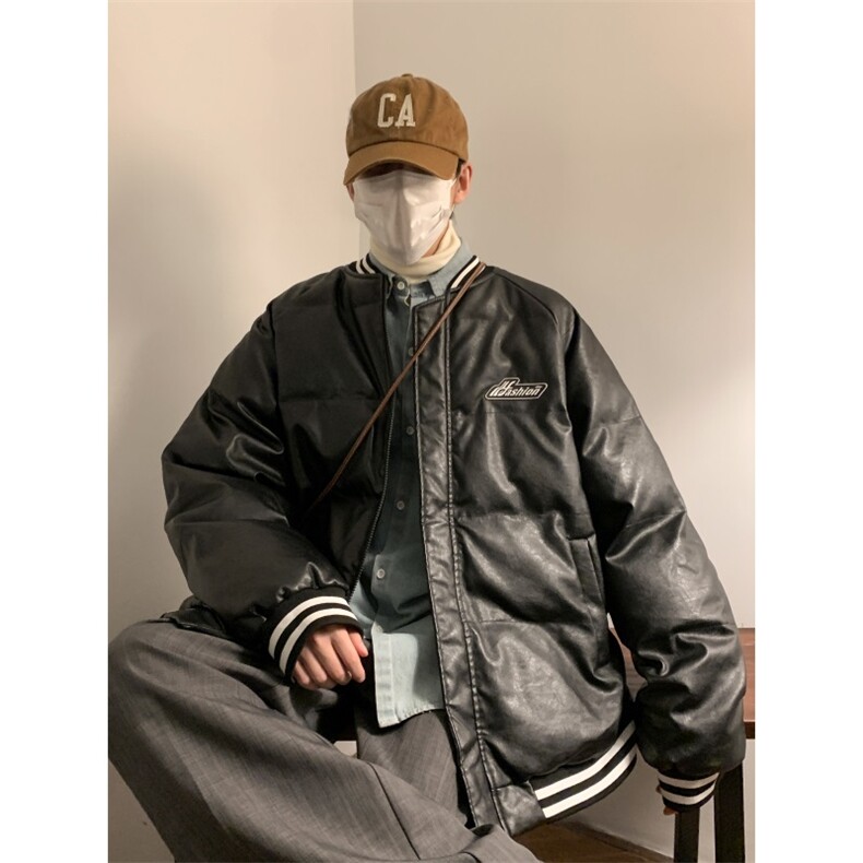 DSA028-MY2101P110冬季新款棒球服皮棉衣男外套控138,男装棉衣,电商A028