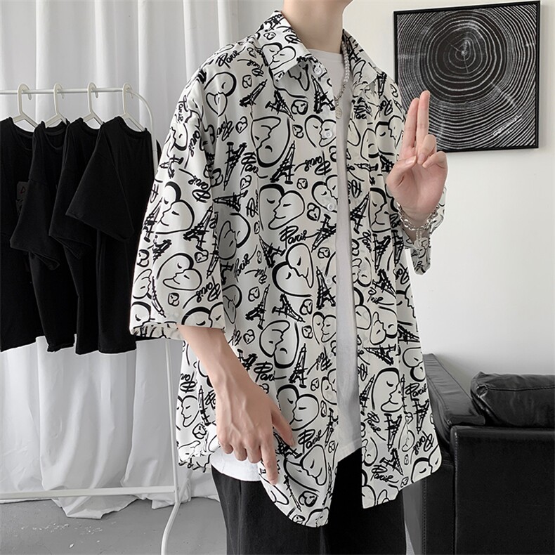2024新款夏季短袖t恤潮牌半袖潮流情侣ins潮韩版A161-2-CT508-P45,男装T恤,电商A161-2