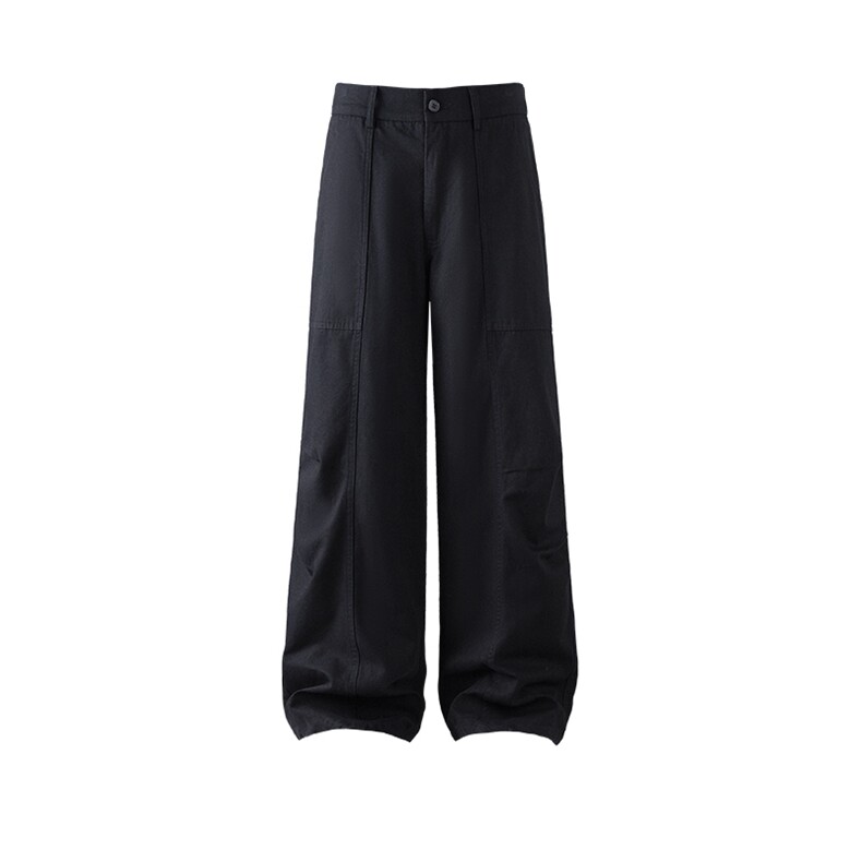 平铺大码宽松直通纯棉水洗休闲裤长裤A014-DY25233-P60-控88,男装休闲裤,电商A014