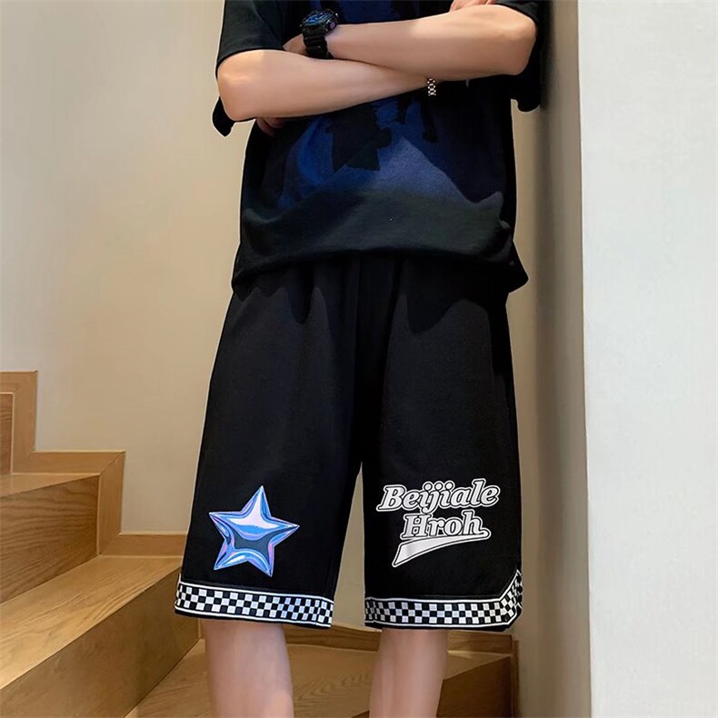 美式青春流行夏季男潮工装裤休闲裤百搭五分裤D629P28,男装休闲裤,星座1116-2