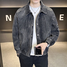 抖音牛仔外套男2025秋款时尚夹克男士潮牌B317/JK609/P165，男装工装外套，电商B317