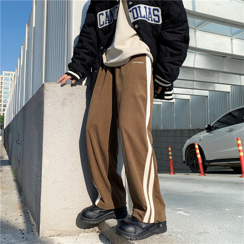 灯芯绒休闲裤男宽松休闲裤束脚裤子百搭ins港风潮男裤K0831-P35,男装休闲裤,星座308B-1