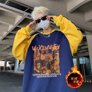 抖音得物供货 提供视频 秋冬重磅美式宽松织带圆领卫衣0727图片