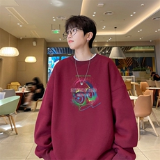 ！圆领卫衣男装港风长袖T恤男外套男WY243-特P23，男装T恤，电商B367