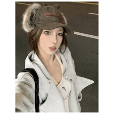 网图重磅380克全棉宽松设计感拉链套头连帽卫衣外套AH912-P58，女装短外套，四季星座610B