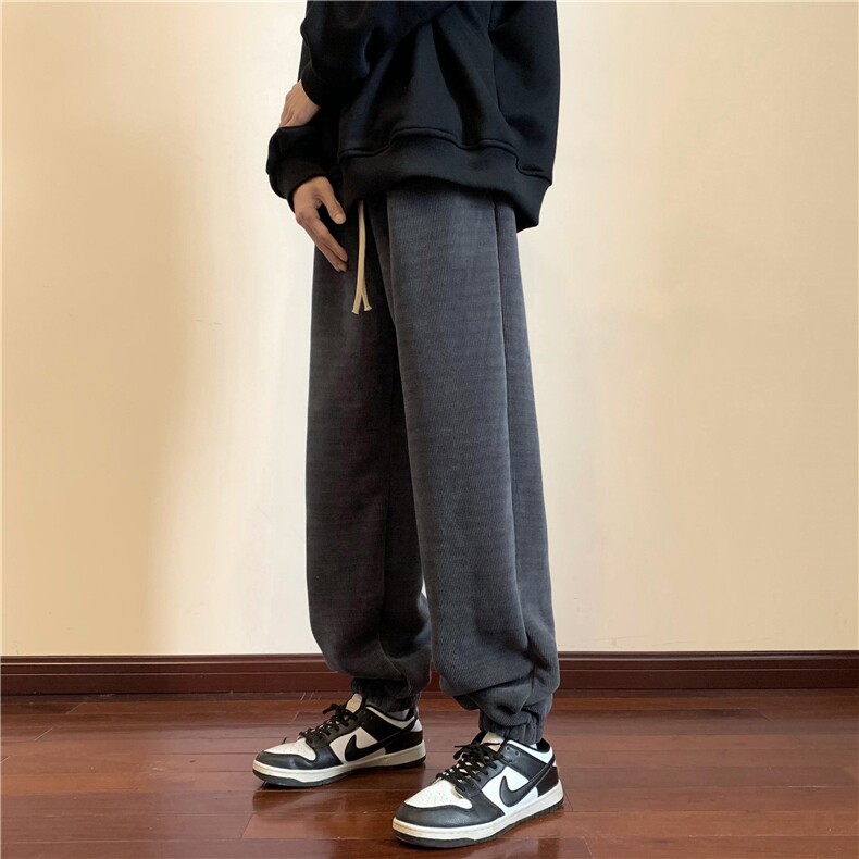 冬季欧棉绒羊羔毛束脚休闲裤M~5XL XZ604-KG54-P65控78图片
