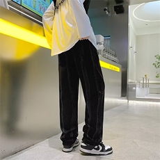 扎染牛仔裤男女复古水洗设计感高街美式oldschool阔腿裤NK707-P40，男装牛仔裤，星座1008