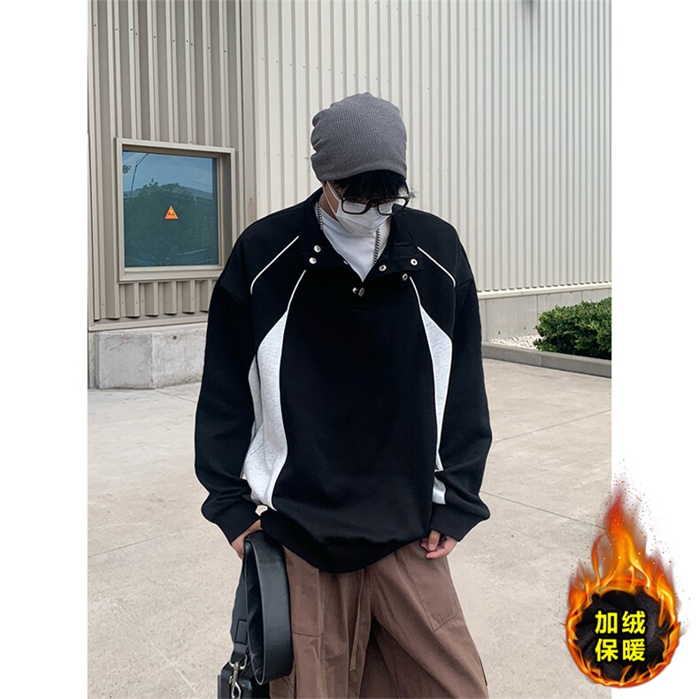 重磅美式加绒加厚男休闲百搭宽松高级感卫衣W4695JR（加绒）特P52图片