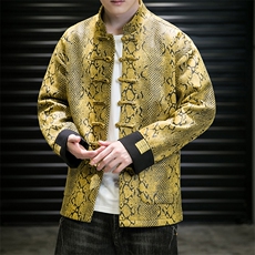 新品卷帘门景风《逆鳞·伏羲》盘扣夹克情侣中式唐装外套JK92，男装夹克，星座305A（原312A-1）