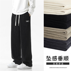 美式条绒休闲380g重磅拖地裤X2881-常规特批45加绒特批55，男装休闲裤，星座718
