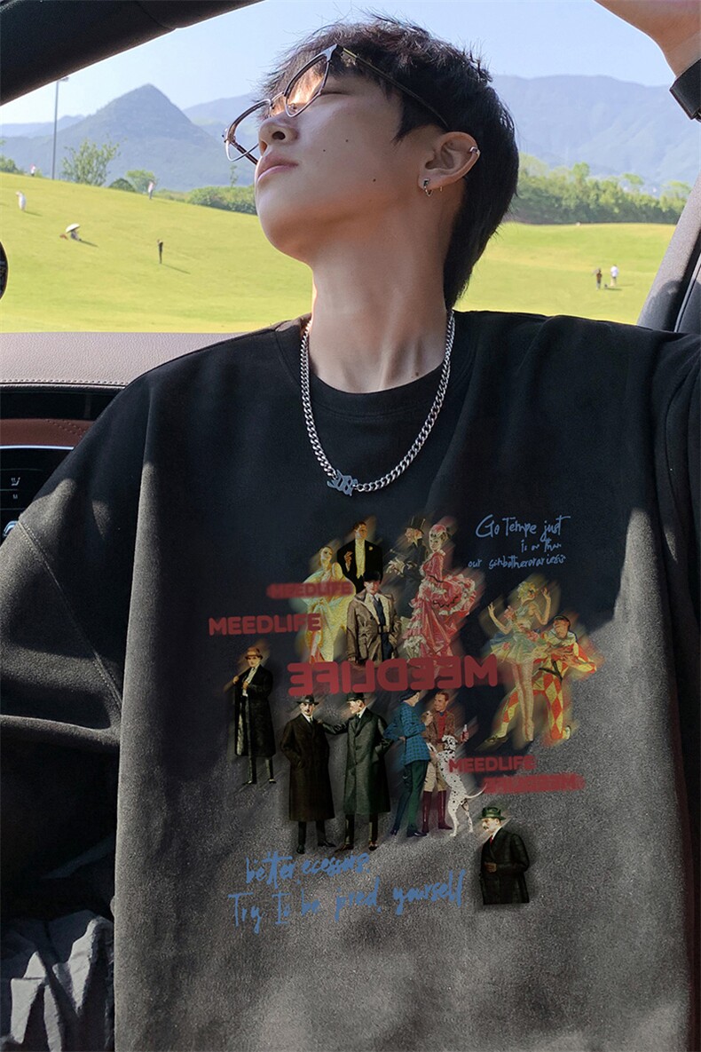 量大优供视频重磅麂皮绒短袖t恤男JT537-特p19,男装T恤,电商B371
