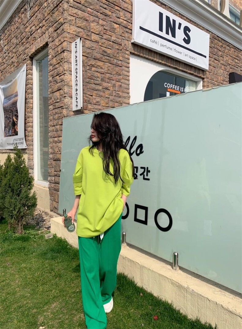 夏装新款、袖子打杆小设计大板T，其它，碧沁伊人