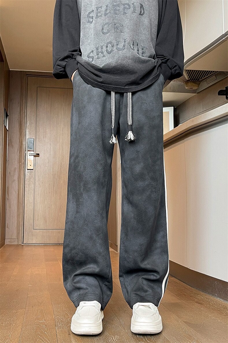 美式高街脏脏裤男经典复古条杠工装裤K718P40限69,男装工装外套,星座914-1