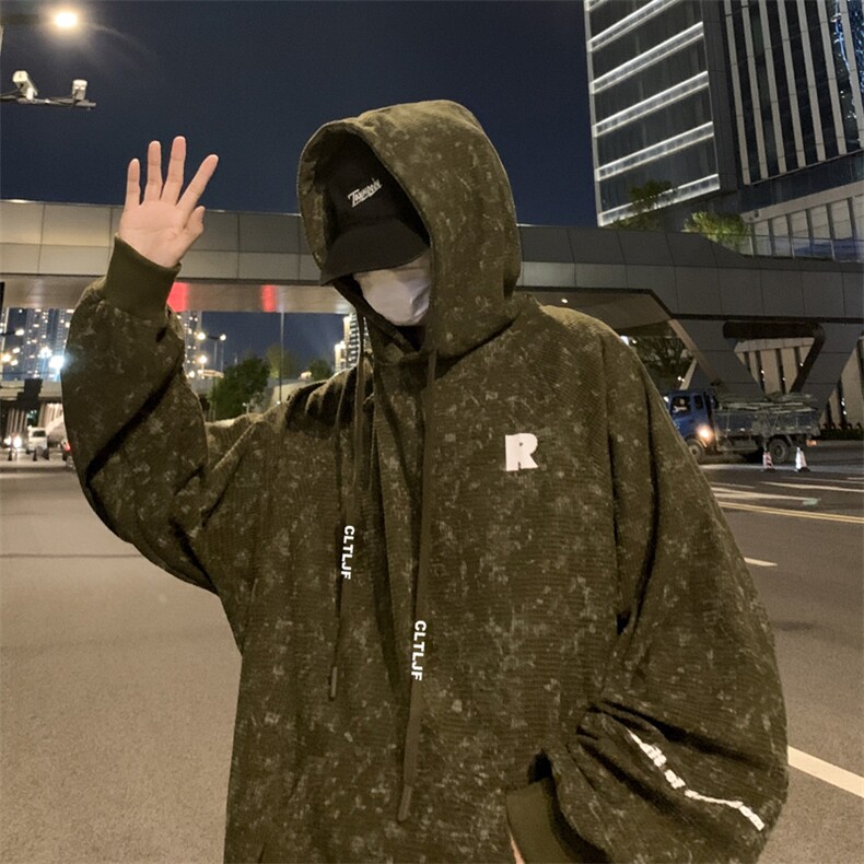 男卫衣春秋款2025新款青少年潮宽松初高中学生美式连帽外套男,女装短外套,星座601-2