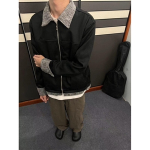 【有货】CLY6628CC-特P85 小香风拼接翻领夹克外套男高级感图片