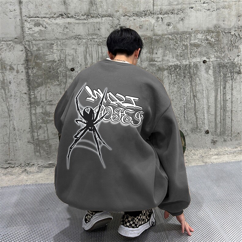 抖音供货、复合重磅360克现货圆领卫衣宽松D223A-YL2373-特P28,男装卫衣,电商019-1