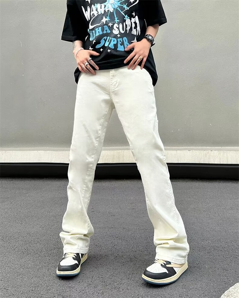 美式牛仔裤男春秋新款休闲直筒裤NC23P43图片
