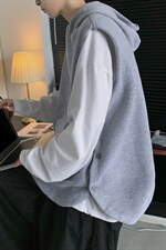 加厚中性毛线马甲无袖背心休闲开衩情侣针织衫上衣外套H204/P50，男装背心/马甲，钱塘713