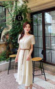 2021天丝提花夏天连衣裙，女装连衣裙，天使公主