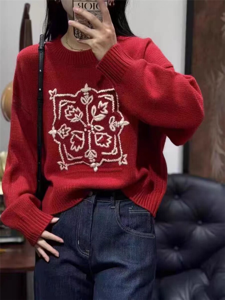 圆领打底衫女显瘦柔软长袖秋冬新款内搭毛衣,针织衫/毛衣,锦瑟羊绒