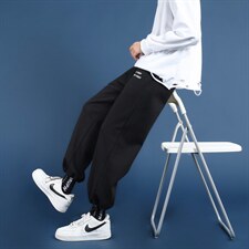 秋冬宽松字母休闲裤九分裤卫裤X715WK512P45控68，男装牛仔裤，星座715