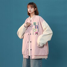 中性风春秋季情侣棒球服男女休闲夹克女时尚外套男BQF268-P50,男装夹克,电商B371