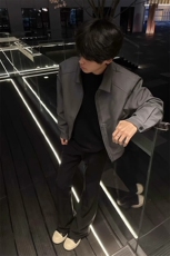 [网图慎用]美式西装夹克垫肩短款boxy外套硬汉C6067-TP80128，男装夹克，电商A102