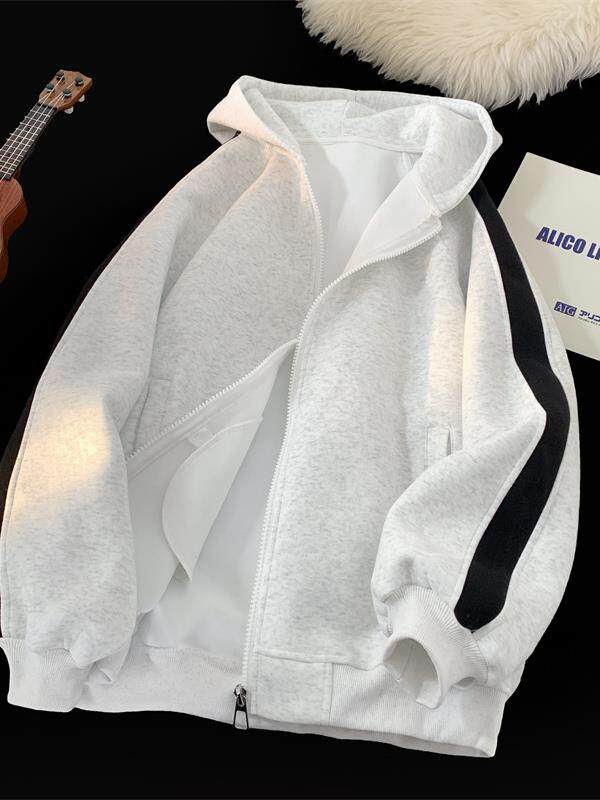 重磅拼色男女连帽卫衣特P60M-3XL,男装卫衣,电商B325
