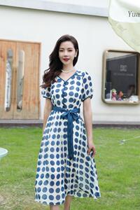 现货供应：仿面料连衣裙，女装连衣裙，拉思维加丝