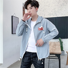 防晒衣薄款2021新款夏季韩版夹克潮衣服男士大码外套f206-P45，男装夹克，星座1206（原A206）