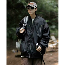 夹克外套男女高街春季新款复古宽松百搭设计潮牌棒球服JK95P65，男装夹克，星座410-2