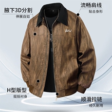 得物图片立体大码扎染印花外套春秋痞帅休闲夹克A436-JK2589-P70，男装夹克，电商A436