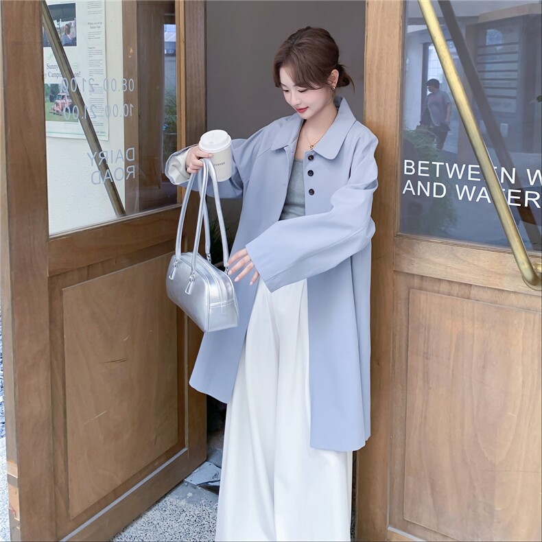 【新款已出货】数据好中长款风衣外套2C131-680-P170K238,女装风衣,2C131