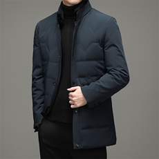 羽绒服外套男立领商务休闲中年男装冬季中老年爸爸装HL2166-P390，男装羽绒服，电商B212（原钱塘6029）