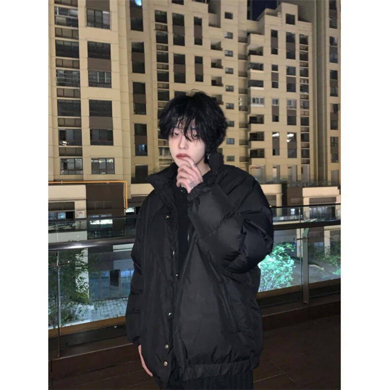 网络图现货！不规则立领棉服外套高级设计感小众棉服RY112-P110,男装棉衣,星座1005-6