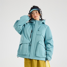 现货5W件冬季三防美式boxy解构连帽雪山冲锋衣棉衣男女棉服厚外套，男装夹克，电商A486