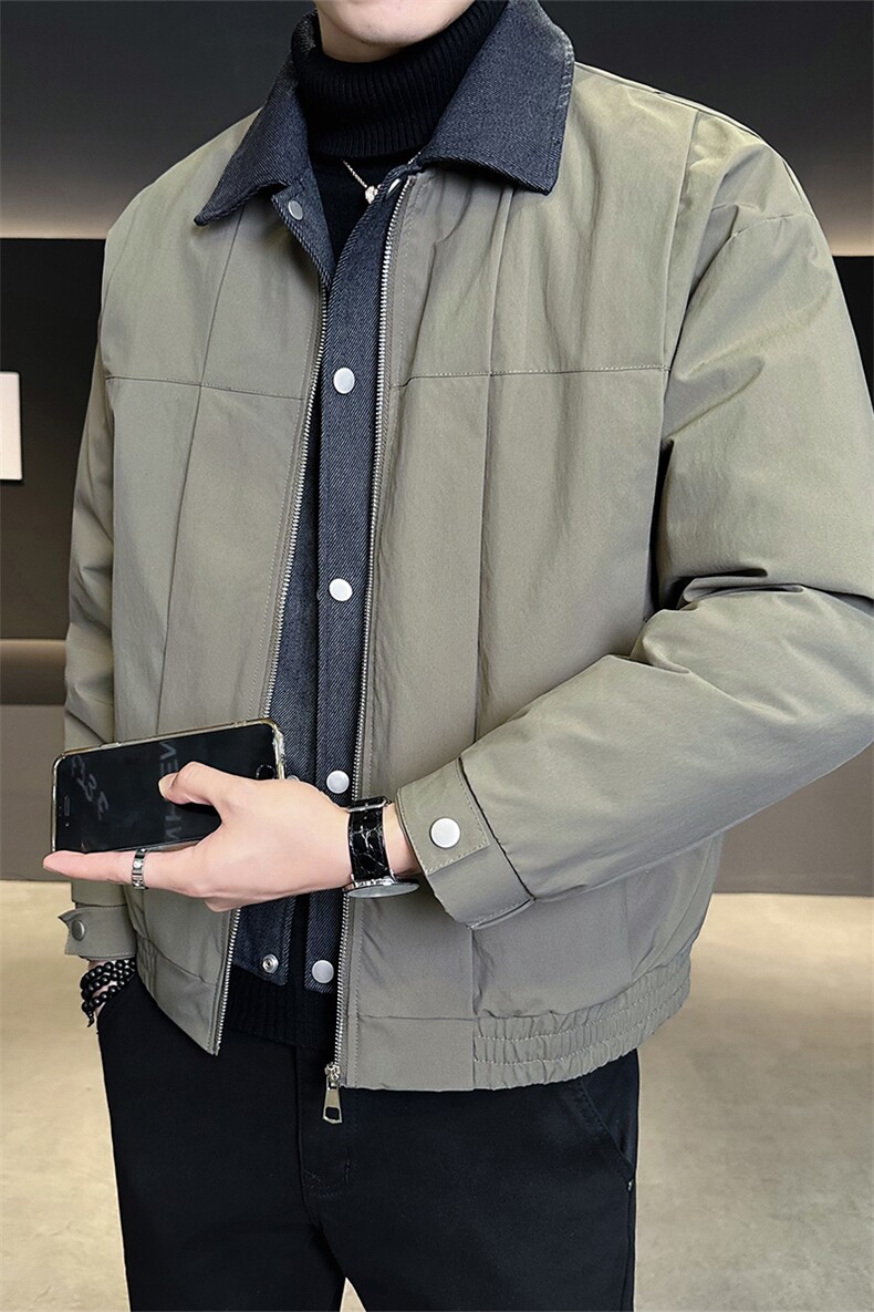 标50绒店主风男士翻领假两件羽绒服外套2509-P215(控券后298),男装羽绒服,电商B328