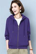 2021年春季新款潮韩版宽松百搭卫衣女连帽衫洋气减龄短外套女短款，女装卫衣/绒衫，简韵佳