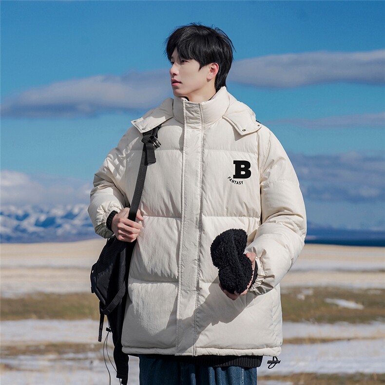 时尚连帽字母印花90白鸭绒羽绒服A247-YR63601P225控298，男装羽绒服，电商A247