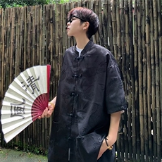 夏季新款衬衫潮流男提花唐装衬衫C4521P38，男装衬衫，星座1116-2