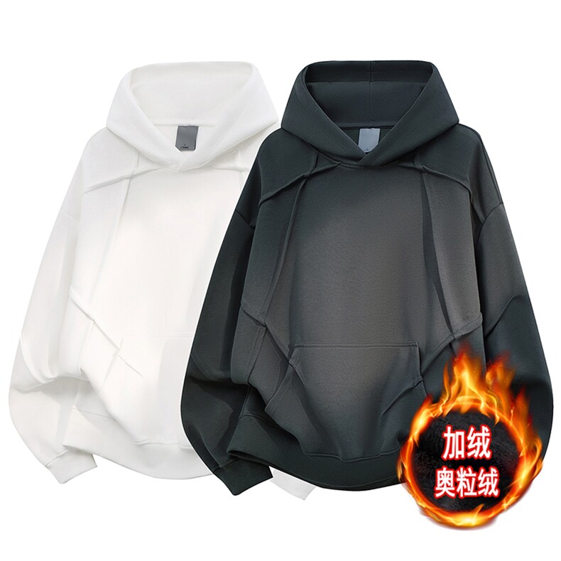 卫衣重磅无帽绳500克连帽硬挺加绒奥粒绒外套男 RH5308JR-P62图片