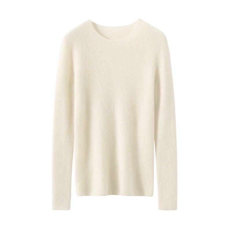 秋季新款纯色针织套头上衣时尚百搭，女装羊绒衫，臻维羊绒