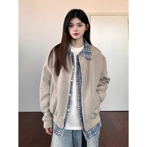 抖音得物现货美式复古假两件衬衫夹克25秋冬新款914-4-7647-特P55图片
