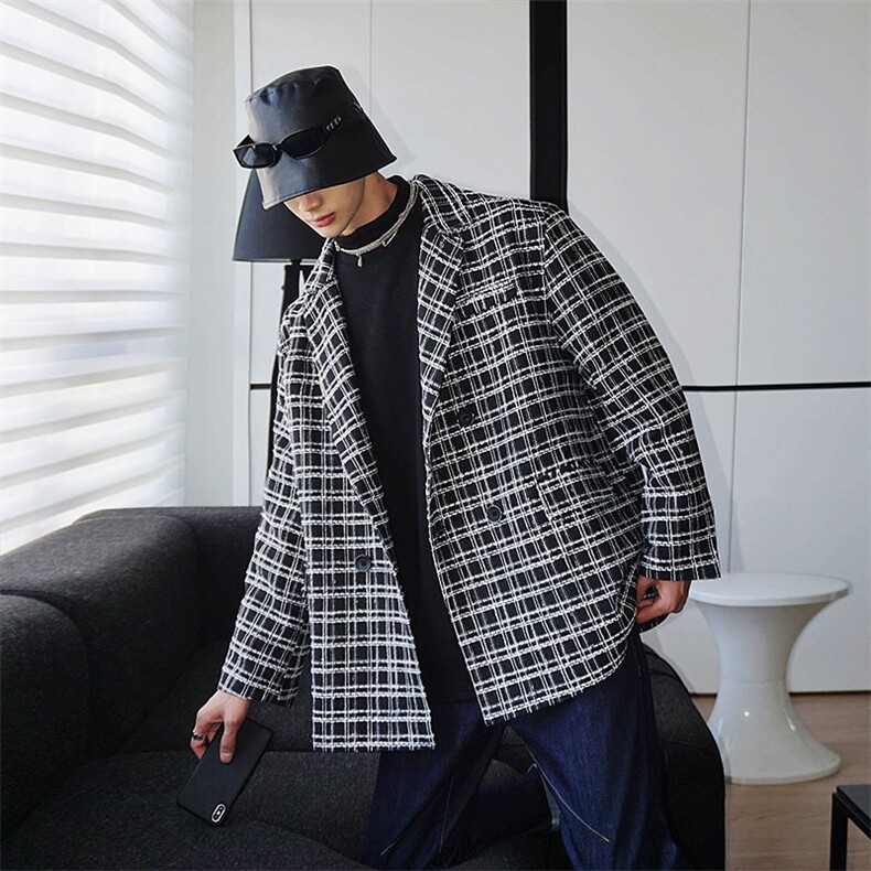 高质量小香风西装领外套J39,男装西服套装,星座516A