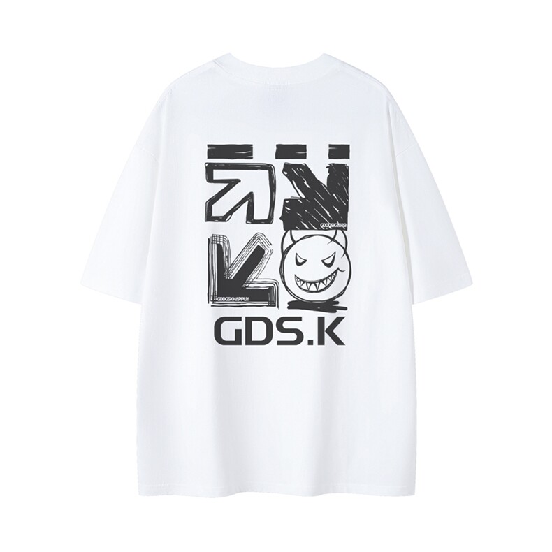 已注册/夏季外景纯棉潮大码短袖T恤男生宽松圆领体恤DT9689/P25,男装T恤,电商B316