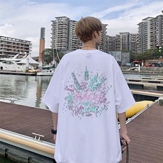 新款纯棉印花短袖t恤男夏季青少年初中高中学生帅气半袖TX527-P25，男装T恤，星座505-3